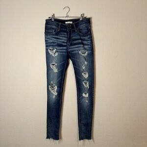 Daytrip Midnight Blue Ripped Skinny Jeans